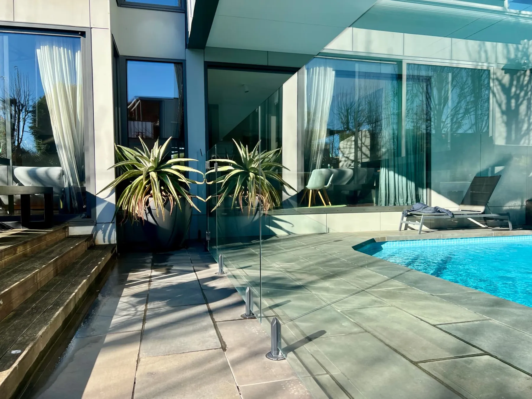 Exterior window cleaning in Canterbury — spotless glass doors