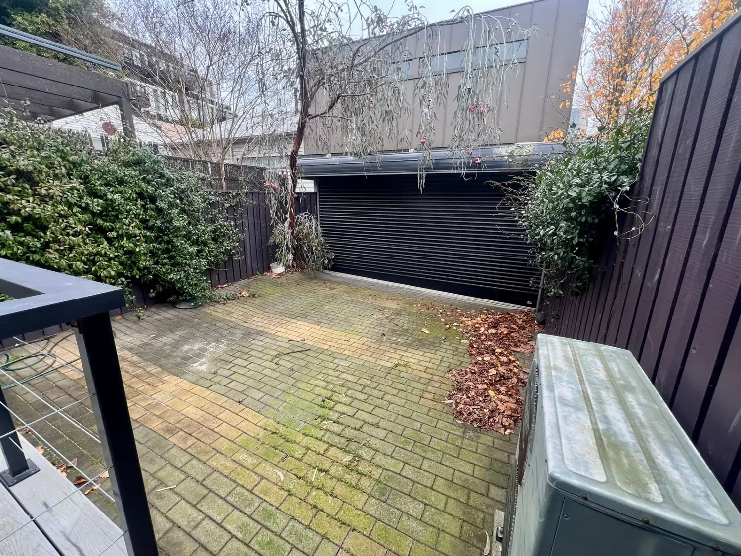Bluestone pavers in Prahran before pressure washing